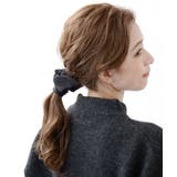 ブラック | ワイヤーポニー 幅広 ヘアゴム | VINGTAINE