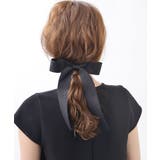 ロングブラックリボンポニーフック ヘアカフ ヘアフック | VINGTAINE | 詳細画像4