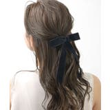 ベルベットロングリボンポニーフック ヘアカフ ヘアフック | 神戸ヴァンテーヌ | 詳細画像7