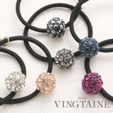 ラインストーンボールヘアゴム ビジュー ヘアアクセサリー | VINGTAINE | 詳細画像1