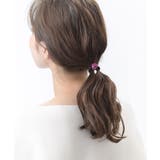 ピンク | ラインストーンボールヘアゴム ビジュー ヘアアクセサリー | VINGTAINE