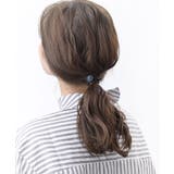 ブルー | ラインストーンボールヘアゴム ビジュー ヘアアクセサリー | VINGTAINE