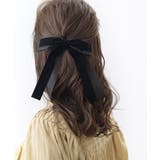 ベルベット×オーガンジーロングリボンヘアゴム ヘアカフ ヘアクリップ | VINGTAINE | 詳細画像9