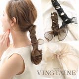 オーガンジーワイドポニーフック ヘアカフ ヘアフック | VINGTAINE | 詳細画像1