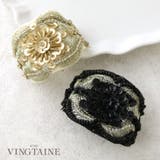 ヘアカフ ポニーフック 刺繍 | VINGTAINE | 詳細画像1 