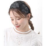 レース×レザーフラワーカチューシャ/ヘッドアクセ/ヘアアクセサリー HK-41 | VINGTAINE | 詳細画像3 
