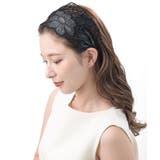 レース×レザーフラワーカチューシャ/ヘッドアクセ/ヘアアクセサリー HK-41 | VINGTAINE | 詳細画像4 
