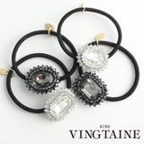 ビジューヘアゴム ヘアアクセサリー シンプルH | VINGTAINE | 詳細画像1 