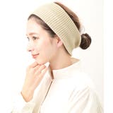 アイボリー | ヘアバンド ラメ混 ニット | VINGTAINE