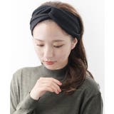 ブラック | ヘアバンド ギャザー ストレッチ | VINGTAINE