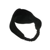 ベロアブラックターバンヘアバンド クロスヘアバンド 幅広 | VINGTAINE | 詳細画像3 