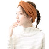 キャメル | ボリュームワイドリブターバンヘアバンド ターバンヘアバンド リブターバン | VINGTAINE