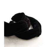 カーキ | ベロアクロスターバン風カチューシャ 秋冬 シンプル | VINGTAINE