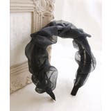 ボリュームシフォンカチューシャ ブラック かわいい | VINGTAINE | 詳細画像7 