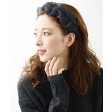 ワンカラー | ボリュームシフォンカチューシャ ブラック かわいい | VINGTAINE