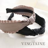 フリルリボンカチューシャ かわいい 大人可愛い | VINGTAINE | 詳細画像1 