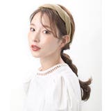 ベージュ | 麻風ツイストデザインカチューシャ オフィス 可愛い | VINGTAINE