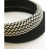 ブラック | ベーシック柄カチューシャ オフィス シンプル | VINGTAINE