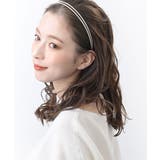 ベージュ | 2連シンプルカチューシャ ヘアアクセサリー 大人カジュアル | VINGTAINE