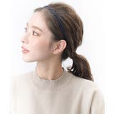 ネイビー | 2連シンプルカチューシャ ヘアアクセサリー 大人カジュアル | VINGTAINE