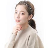 シルバー | メタルシンプルカチューシャ ツイスト ヘアアクセサリー | VINGTAINE