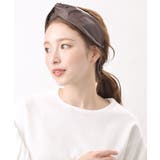 ブラウン | カチューシャ フェイクレザー クロス | VINGTAINE