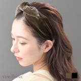 カチューシャ ベロア アシンメトリー | VINGTAINE | 詳細画像1 