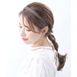 ブラウン | カチューシャ グログラン 細 | VINGTAINE