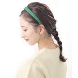 グリーン | カチューシャ ツイード 上品 | VINGTAINE