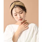 ベージュ | カチューシャ ベーシック ターバン風 | VINGTAINE