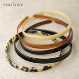シンプル カチューシャ べっ甲風 | VINGTAINE | 詳細画像1 