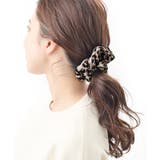 レオパード柄シュシュ ベージュ ブラウン | VINGTAINE | 詳細画像4 