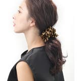 レオパード柄シュシュ ベージュ ブラウン | VINGTAINE | 詳細画像5 