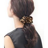 レオパード柄シュシュ ベージュ ブラウン | VINGTAINE | 詳細画像6 