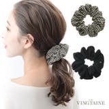 ベーシック柄シュシュ オフィス シンプル | VINGTAINE | 詳細画像1