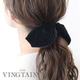 新色追加 ハート型のベロアシュシュ(M) クラシック | VINGTAINE | 詳細画像1 