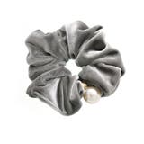 シュシュ ベロア 一粒パール付き | VINGTAINE | 詳細画像3 