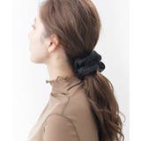 ブラック | シュシュ ボリューム 無地 | VINGTAINE