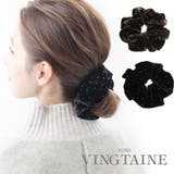 シュシュ ベロア ドット | VINGTAINE | 詳細画像1 