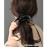 スクエアシュシュ レオパード柄 ベロア | VINGTAINE | 詳細画像7 