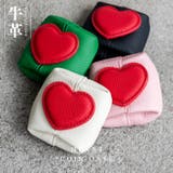 牛革ミニコインケース(ハートデザイン) | Vita Felice | 詳細画像2