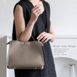 シルバーグレーベージュ | ワンハンドル2wayミニショルダーバッグ | Vita Felice