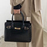 ブラック | スクエア2wayトートバッグ | Vita Felice