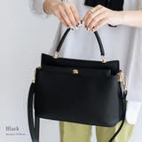 ブラック | 2スペース2wayコンビカラーバッグ | Vita Felice