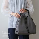 グレー | 巾着2wayトートバッグ | Vita Felice