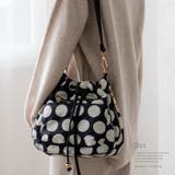 ドット | 10ポケット巾着ショルダーバッグ | Vita Felice