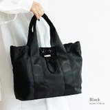 ブラック | 巾着ナイロン2wayトートバッグ | Vita Felice