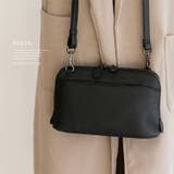 ブラック | 長財布付き本革ショルダーポシェット | Vita Felice