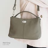 アッシュグレー | 本革3スペース2wayハンドバッグ | Vita Felice