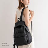 ブラック | ナイロンフラップバックパック | Vita Felice